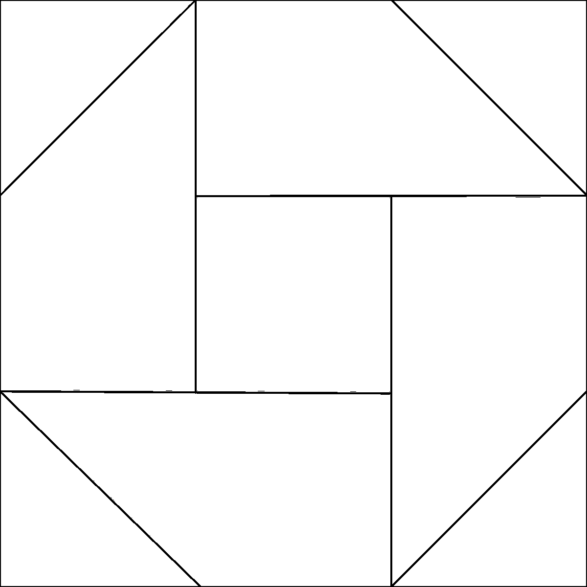 Pattern 161, Baby Bud barn quilt pattern thumbnail